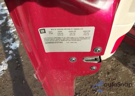 2008 Buick Lacrosse Cxl из США, поврежденный, VIN 2G4WD582181377434